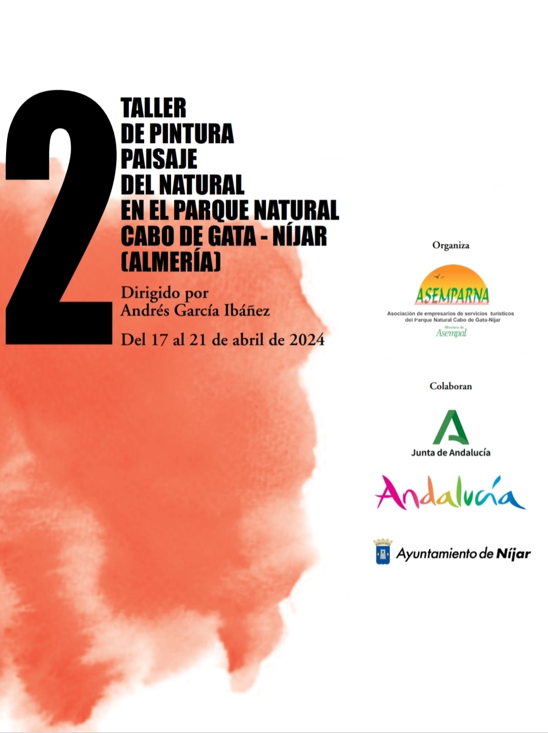 2º TALLER DE PINTURA PAISAJE DEL NATURAL EN EL PARQUE NATURAL CABO DE GATA NÍJAR. FRANCISCO GARCÍA, ASEMPARNA