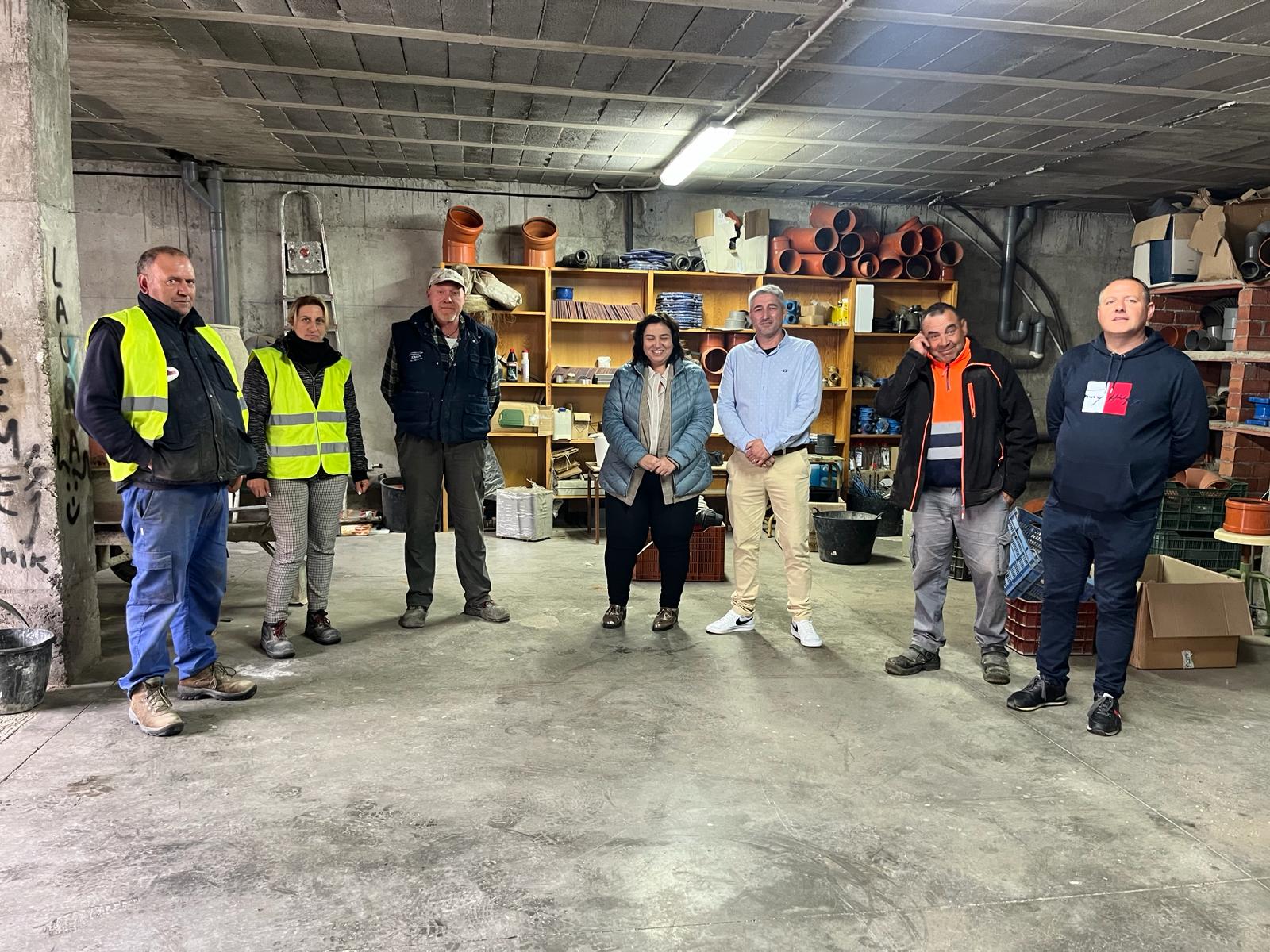 Matilde Díaz, diputada del PFEA, visita las obras de Bayárcal y Arboleas