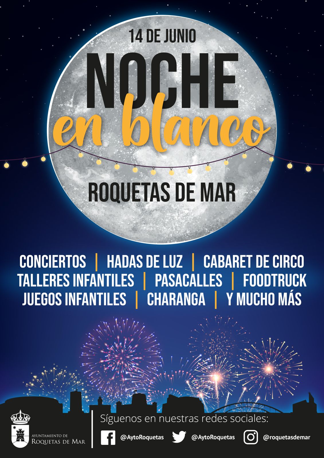 Nombre noche en blanco Roquetas